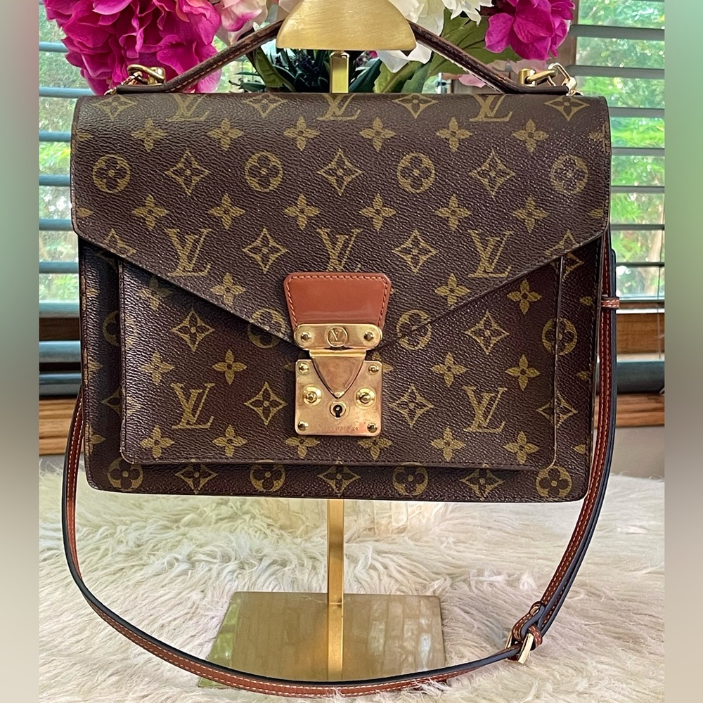 Authentic LOUIS VUITTON Monogram Monceau Bag - Picture 9 of 16